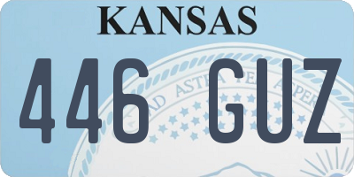 KS license plate 446GUZ