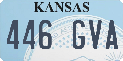 KS license plate 446GVA