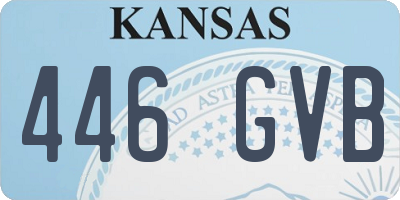 KS license plate 446GVB
