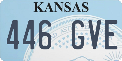 KS license plate 446GVE