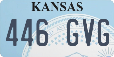KS license plate 446GVG