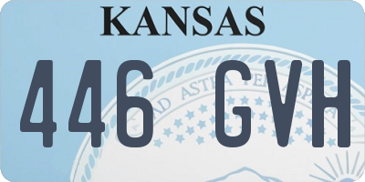 KS license plate 446GVH