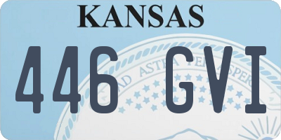 KS license plate 446GVI