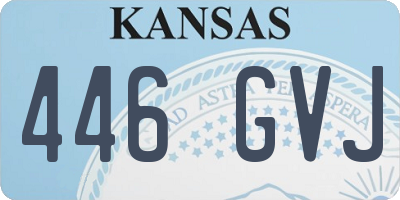 KS license plate 446GVJ