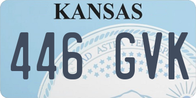 KS license plate 446GVK