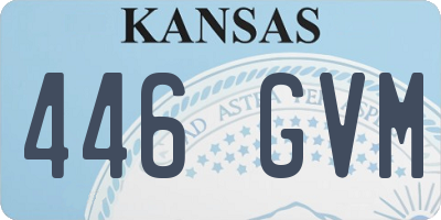 KS license plate 446GVM