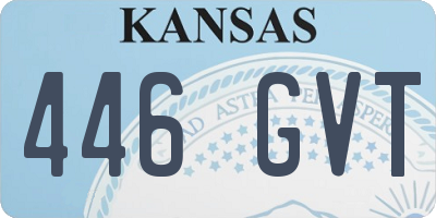 KS license plate 446GVT