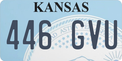 KS license plate 446GVU