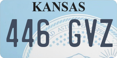 KS license plate 446GVZ