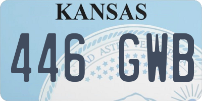 KS license plate 446GWB