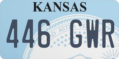 KS license plate 446GWR