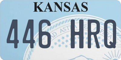KS license plate 446HRQ