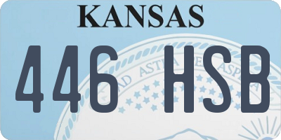 KS license plate 446HSB