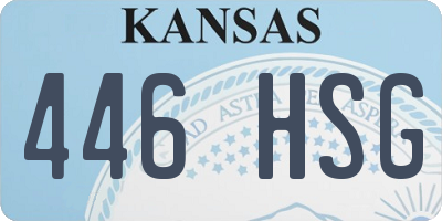 KS license plate 446HSG