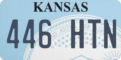 KS license plate 446HTN