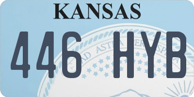 KS license plate 446HYB