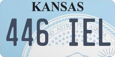 KS license plate 446IEL