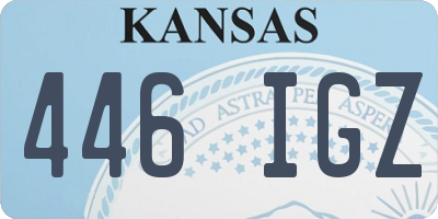 KS license plate 446IGZ