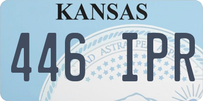 KS license plate 446IPR