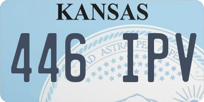KS license plate 446IPV