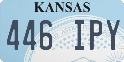 KS license plate 446IPY