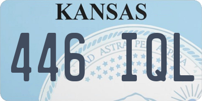 KS license plate 446IQL