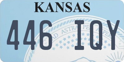 KS license plate 446IQY