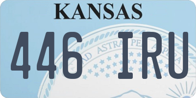 KS license plate 446IRU
