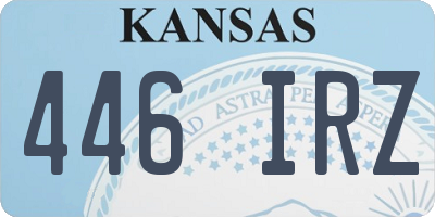 KS license plate 446IRZ