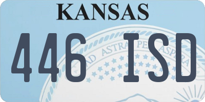 KS license plate 446ISD