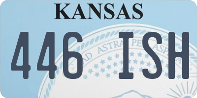 KS license plate 446ISH