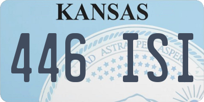 KS license plate 446ISI