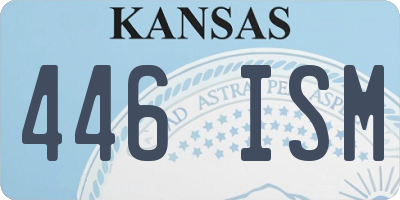 KS license plate 446ISM