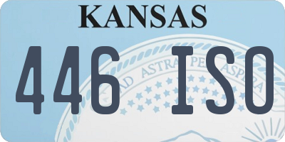 KS license plate 446ISO