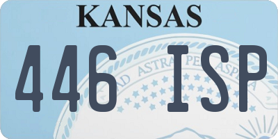 KS license plate 446ISP