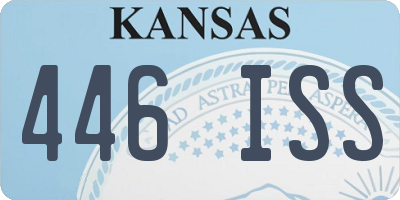 KS license plate 446ISS