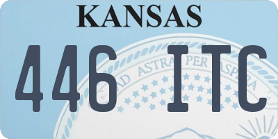 KS license plate 446ITC