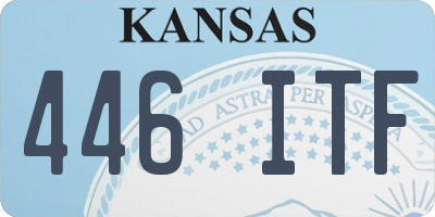 KS license plate 446ITF
