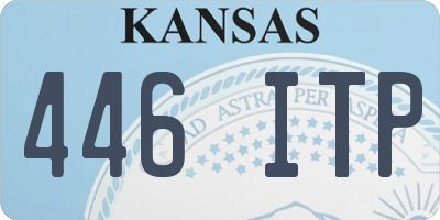 KS license plate 446ITP