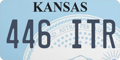 KS license plate 446ITR