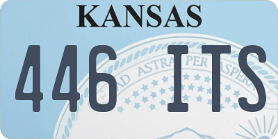 KS license plate 446ITS