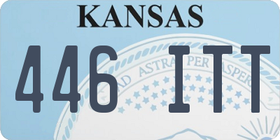 KS license plate 446ITT