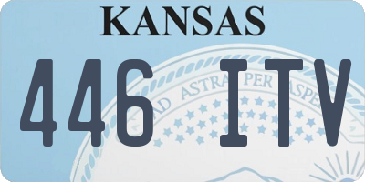 KS license plate 446ITV