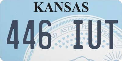 KS license plate 446IUT