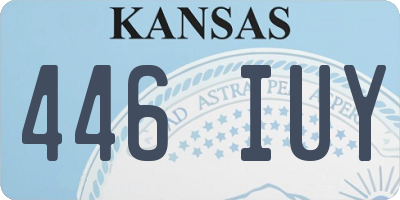 KS license plate 446IUY