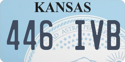 KS license plate 446IVB