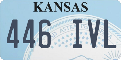 KS license plate 446IVL