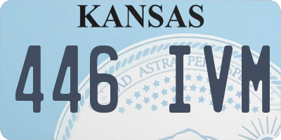 KS license plate 446IVM