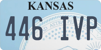 KS license plate 446IVP
