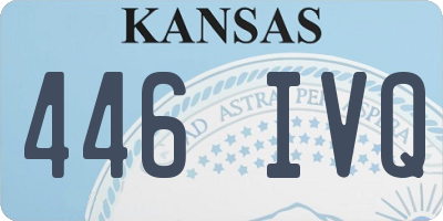 KS license plate 446IVQ
